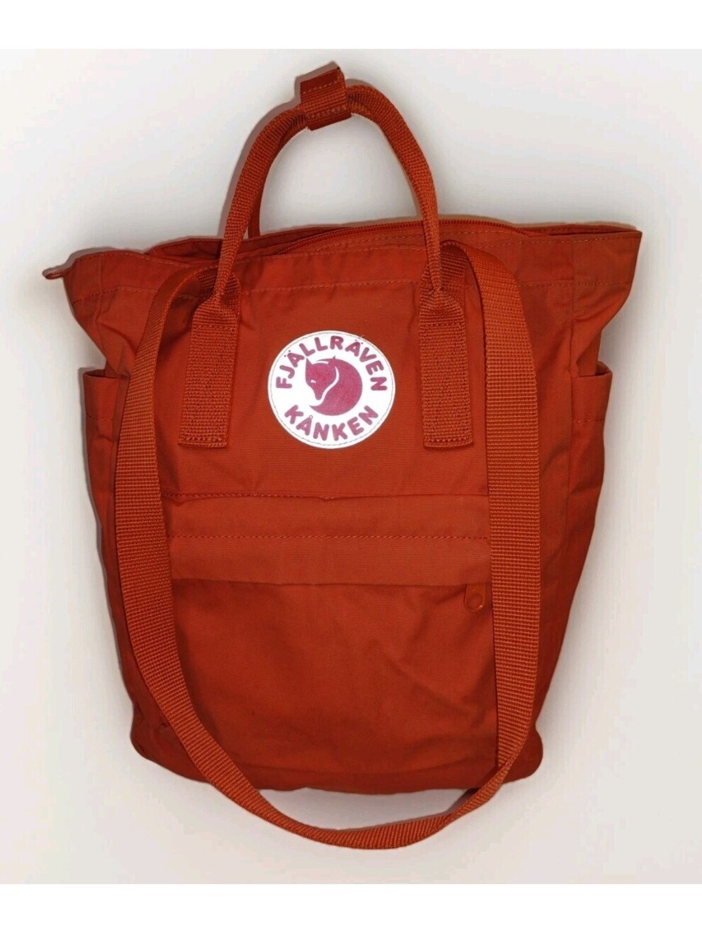 Fjallraven Kanken Totepack Backpack Tote Bag Orange Laptop Travel Outdoor